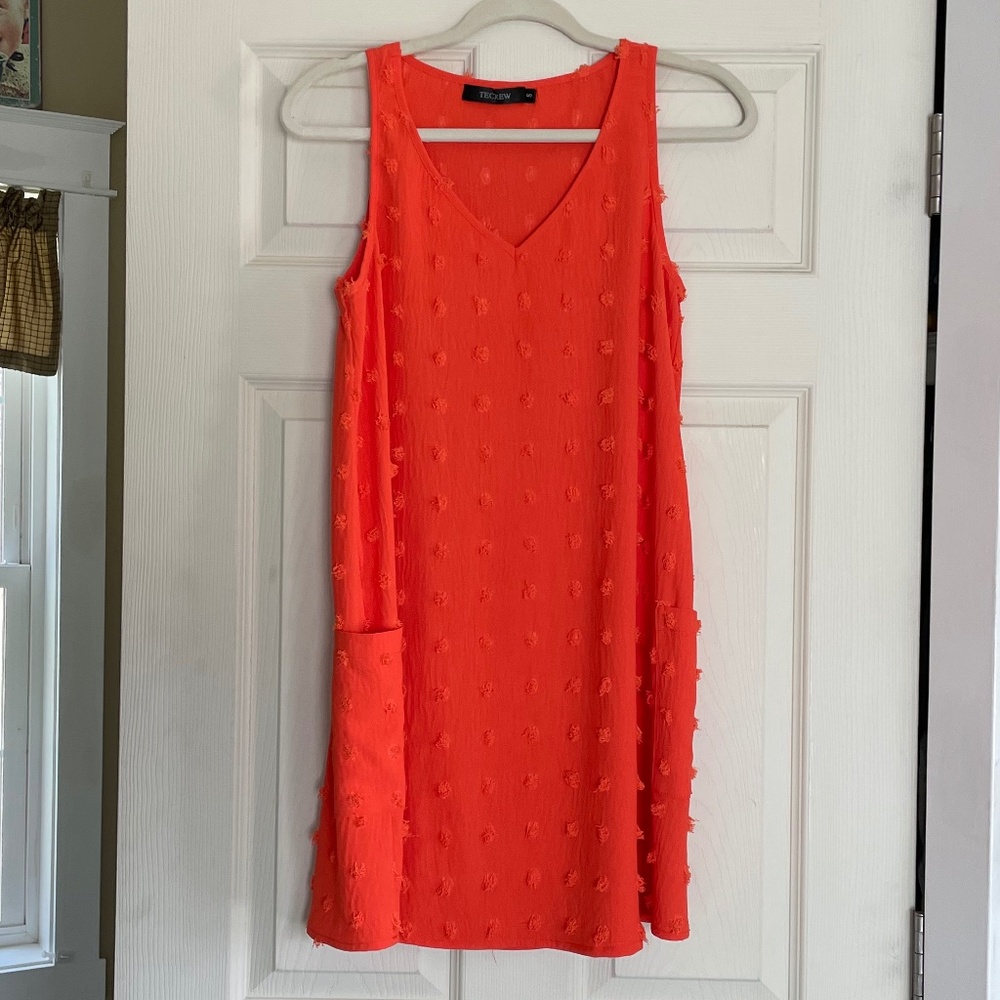 Sun dress or bathing Suit coverup!  Super Cute orange, Size S, never worn